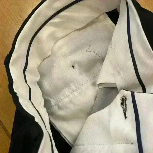 Ralph Ralph Lauren Womens Wool Black Pleated Cuff  lack Label Pants 33” x 29” - Picture 4 of 10